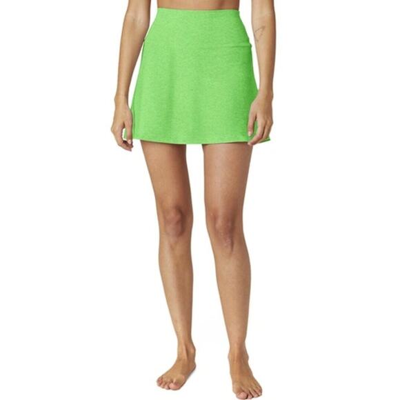 Beyond Yoga Heather Green Spacedye Tie Breaker Circle Skort Size XS - Picture 1 of 7